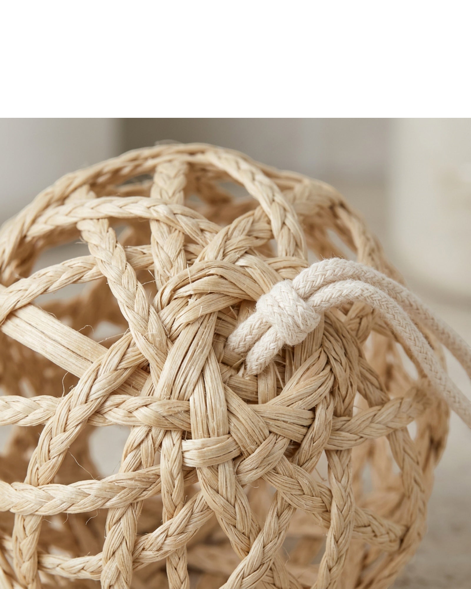 Haud Ramie Woven Bath Ball 12 cm Natural - Detail view